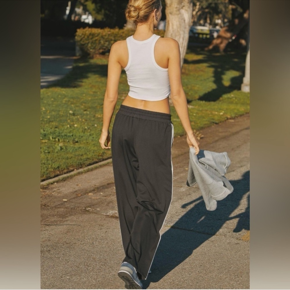 Anthropologie Daily Practice Side-Stripe Track Pants Size M Pre Owned - Picture 3 of 3